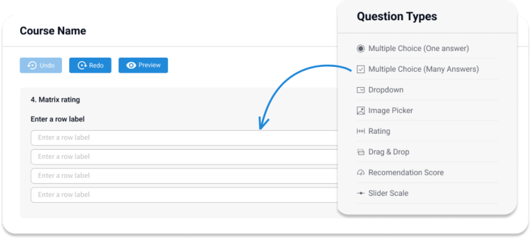 Drag and Drop Course Creation